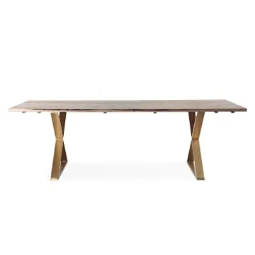 TOV Leah Modern Handcrafted Rustic Wood Dining Table