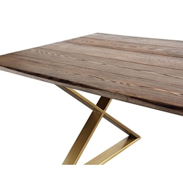 TOV Leah Modern Handcrafted Rustic Wood Dining Table