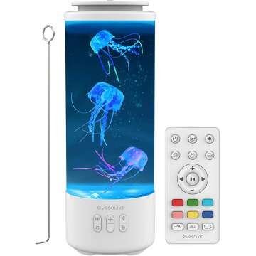 Jellyfish Lava Lamp Bluetooth Speaker for Home Relaxation