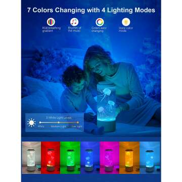 Jellyfish Lava Lamp Bluetooth Speaker for Home Relaxation