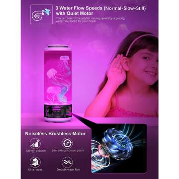 Jellyfish Lava Lamp Bluetooth Speaker for Home Relaxation