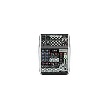 Behringer XENYX QX1002USB Premium 10-Input 2-Bus Mixer with XENYX Mic Preamps and Compressors, British EQ, Klark Teknik Multi-FX Processor and USB/Audio Interface