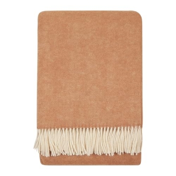 New Zealand Virgin Wool Throw Blanket - Soft, Stylish, and Versatile
