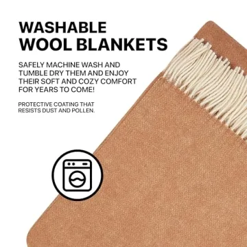 New Zealand Virgin Wool Blanket for Indoor & Outdoor Use