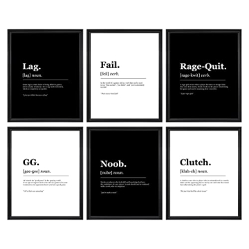 97 Decor Game Room Decor for Boys - Gamer Wall Decor, Gaming Posters Accessories, Cool Pictures Game...