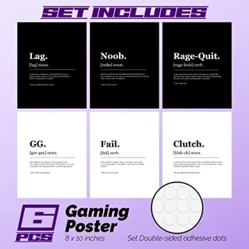 Gamer Room Decor for Boys - Vibrant Wall Art Posters