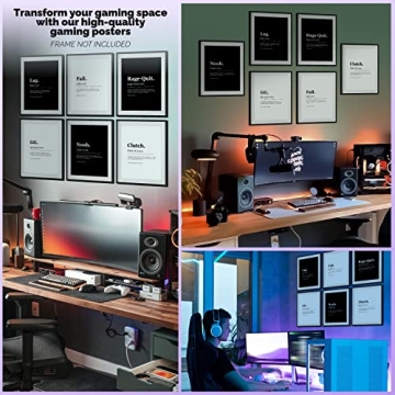 Gamer Room Decor for Boys - Vibrant Wall Art Posters