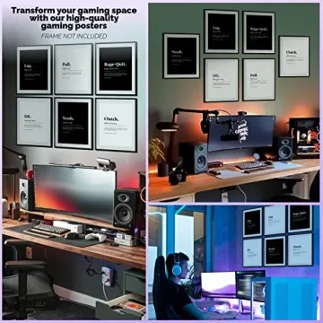 Gamer Room Decor for Boys - Vibrant Wall Art Posters