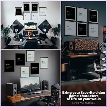 Gamer Room Decor for Boys - Vibrant Wall Art Posters