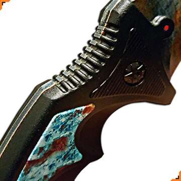 Knivesmatter Advanced csgo Karambit Knife, Case Hardened, 3rd Gen, Full Tang