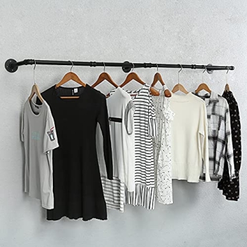 Oroonoko 72-Inch Pipe Clothes Rack for Laundry Room