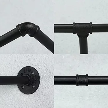 Oroonoko 72-Inch Pipe Clothes Rack for Laundry Room