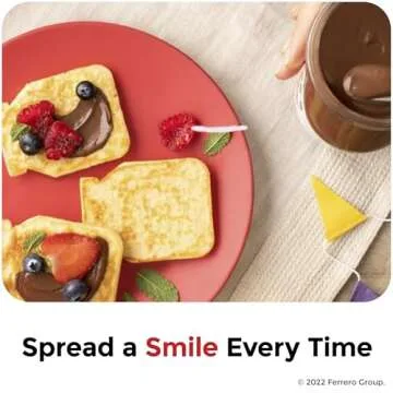 Nutella Hazelnut Spread with Cocoa for Breakfast, Bulk 120 Pack Mini Cups, 0.52 oz Each, Holiday Baking and Desserts