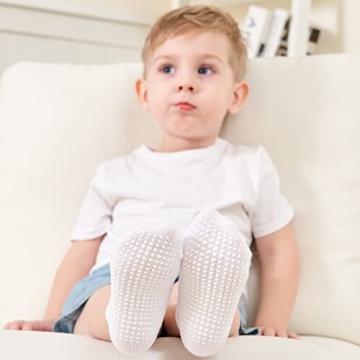 ZAPLES Baby Anti Slip Grip Ankle Socks for Ages 12-36 Months