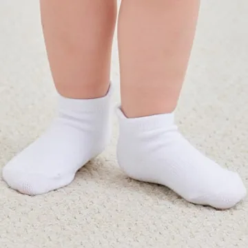 ZAPLES Baby Anti Slip Grip Ankle Socks for Ages 12-36 Months