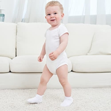ZAPLES Baby Anti Slip Grip Ankle Socks for Ages 12-36 Months