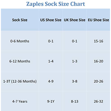 ZAPLES Baby Anti Slip Grip Ankle Socks for Ages 12-36 Months