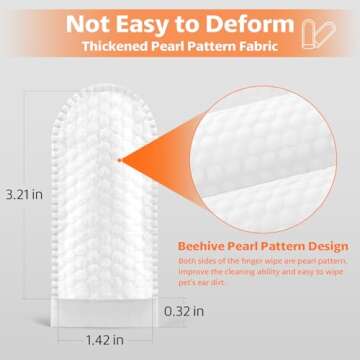 OBSEDE Ear Cleaner Finger Wipes for Dogs and Cats