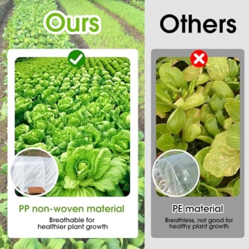 DewGami Plant Covers Freeze Protection,Winter Plant Covers for Garden 10'x33',Floating Row Cover,Thicker Plant Blanket for Outdoor Plants, Christmas Snow Blanket, Instant Fake Snow Decoration