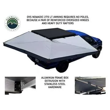 Overland Vehicle Systems HD Nomadic 270 LT Awning - Ultimate Shelter for Outdoor Adventures