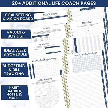 bloom daily planners 2023-2024 (8.5" x 11") Academic Year Day Planner (July 2023 - July 2024) - Weekly/Monthly Dated Agenda Organizer with Tabs - Be Kind