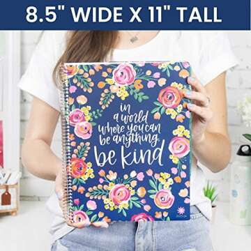 bloom daily planners 2023-2024 (8.5" x 11") Academic Year Day Planner (July 2023 - July 2024) - Weekly/Monthly Dated Agenda Organizer with Tabs - Be Kind