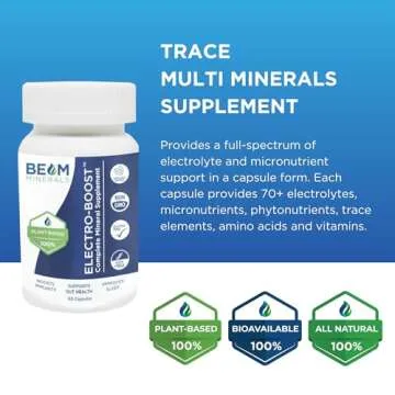 Complete Multi-Mineral Capsules - Electro-Boost Plant-Based Electrolytes and Micronutrients Capsules for Men and Women | Help to Boost Immunity, Support Gut Health and Improve Sleep | 60 Capsules