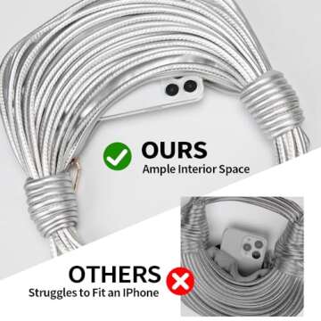 JBB Women White Shoulder Purse - Knotted Woven Tote Hobo Bag Evening Party Leather Satchel Handbag with Zipper