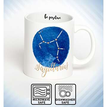 Sagittarius Mug - Jumbo 22Oz Zodiac Mug Astrology Decor Constellation Mug For All Horoscopes Signs. ...