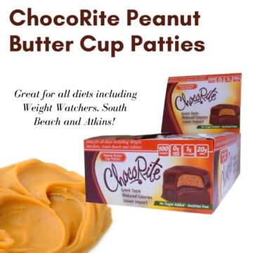 CHOCORITE PEANUT BUTTER CUP PATTIES 16 COUNT NO SUGAR ADDED