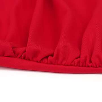 RXRXCOCO Women Front Cross One Piece Swimsuit Tummy Control Cross Back Monokini Bathing Suit for Women Red Medium