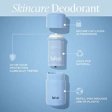 Saltair Natural Deodorant with Skincare Benefits - Seascape