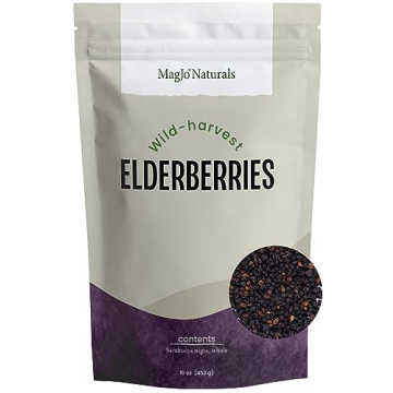 MagJo Elderberry Dried Wild Harvest for Health Benefits