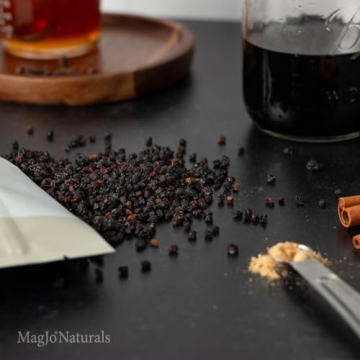 MagJo Elderberry Dried Wild Harvest for Health Benefits