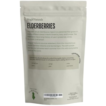 MagJo Elderberry Dried Wild Harvest for Health Benefits