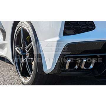 Painted Carbon Flash Splash Guards for Corvette C8