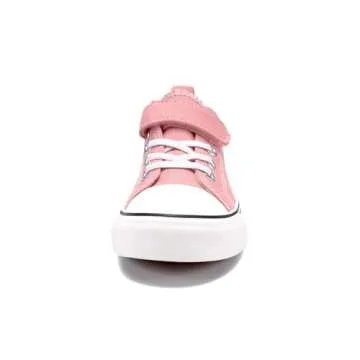 Zoroadke Pink Low Top Canvas Sneakers for Kids 2-6 Years