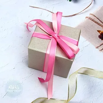 Satin Ribbon Set - Vibrant Pink & Hot Pink 20 Yards