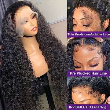 Lemoda 30Inch Water Wave Lace Front Wig for Stylish Looks