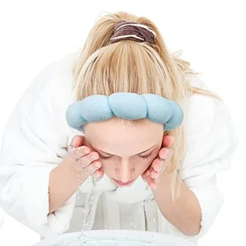 Zkptops Spa Headband and Wristband Set for Skincare