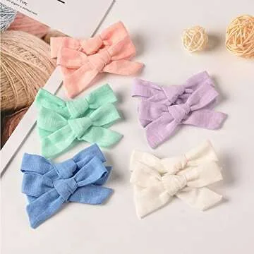 20 Pieces Baby Girls Hair Bows Clips Hair Barrettes Accessory for Babies Infant Toddlers Kids in Pairs