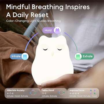 Breathing Pal 'Bella'- Mindfulness Breathing Light, Guided Visual Meditation Breathing Light, Anxiet...