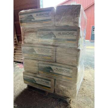 High Grade French Hemp Bedding, 44lb Jumbo Bulk Bag of Extremely Low Dust Shavings for Horses, Chick...