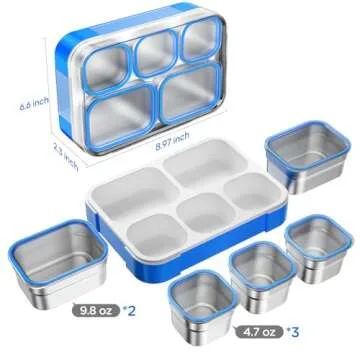 Stainless Steel Bento Lunch Box for Kids and Adults