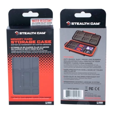 Stealth Cam Waterproof Memory Card Case for SD & MicroSD Cards