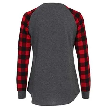 Women Christmas Movie Watching Shirt Long Sleeve Casual T-Shirt