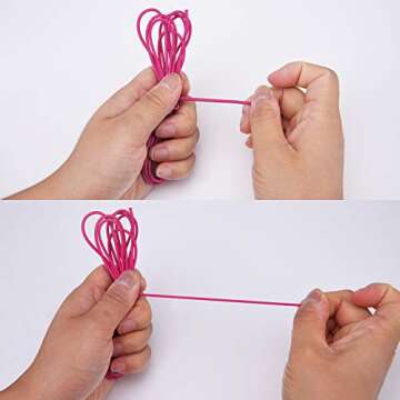 Livder 39 Yards 2mm Thickness Elastic String Beads Stretch Rubber Rope Jewelry Cords, 18 Colors