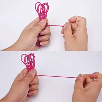 Livder 39 Yards 2mm Thickness Elastic String Beads Stretch Rubber Rope Jewelry Cords, 18 Colors