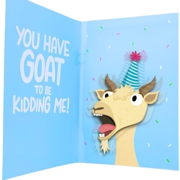 Screaming Goat Birthday Card - Hilarious Card for Men