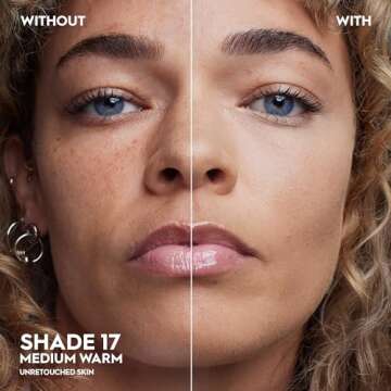 Urban Decay Face Bond Self-Setting Waterproof Foundation, Medium Coverage, Natural Matte Finish, 3% Niacinamide Serum Improves Skin Texture Feel, Transfer-Resistant, Sweat-Proof, Blurs Skin - Shade 17